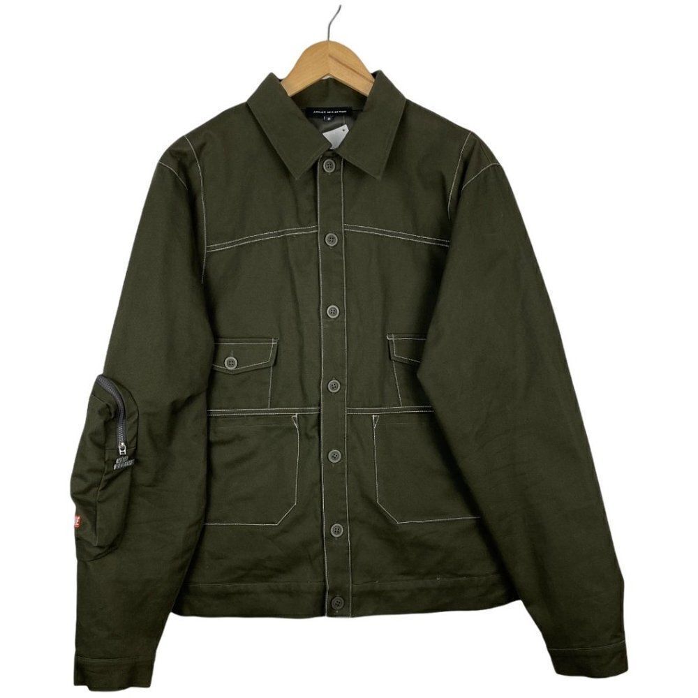 Atelier new Regime Men's Army Green Shirt Jacket US M